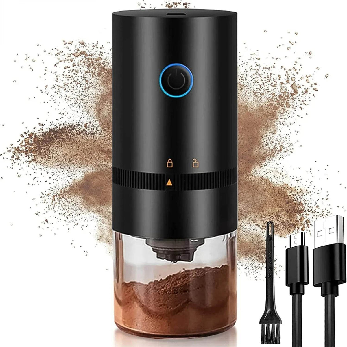 Moedor de Café Elétrico Portátil com Carregamento USB Tipo C - Haustter - Haustter