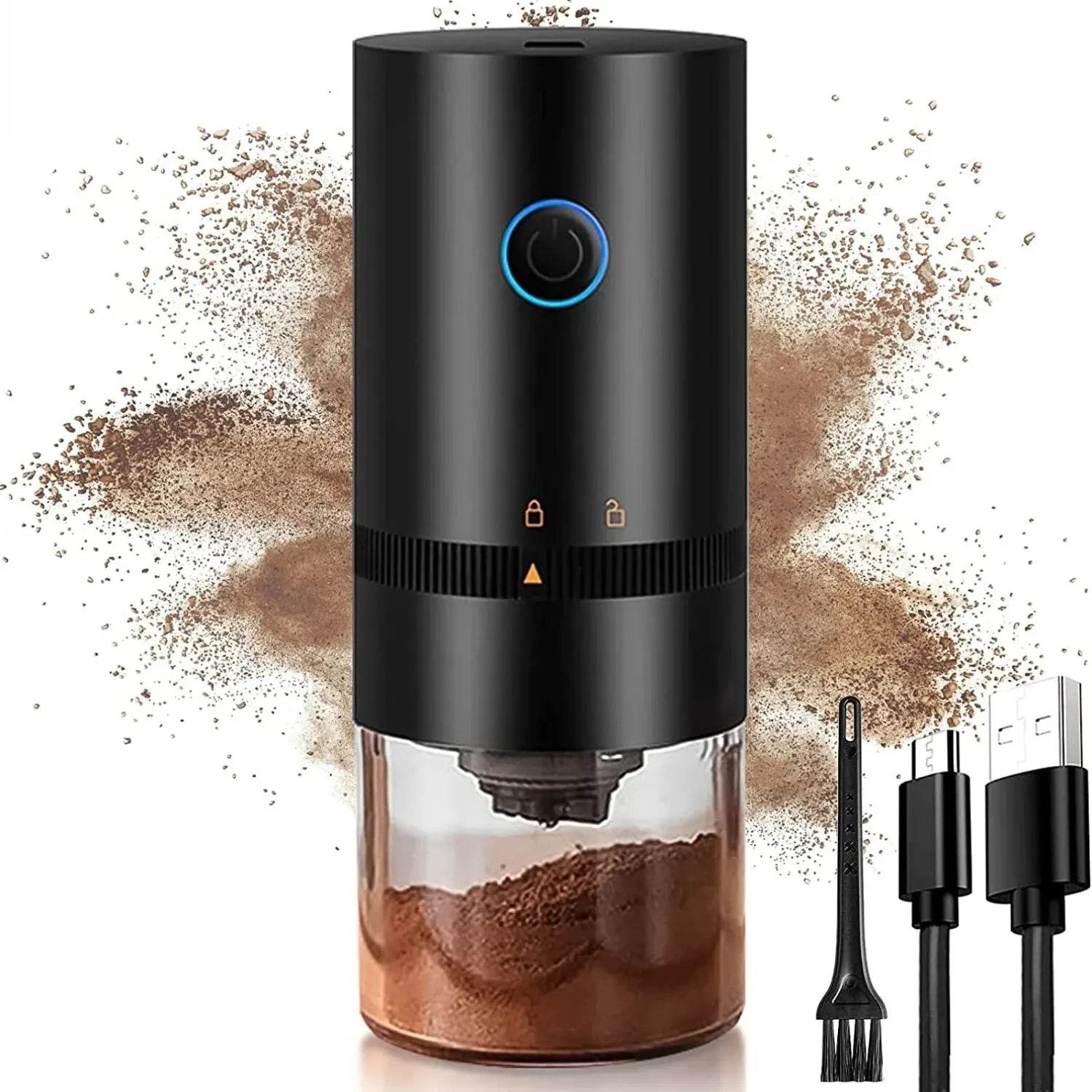 Moedor de Café Elétrico Portátil com Carregamento USB Tipo C - Haustter - Haustter