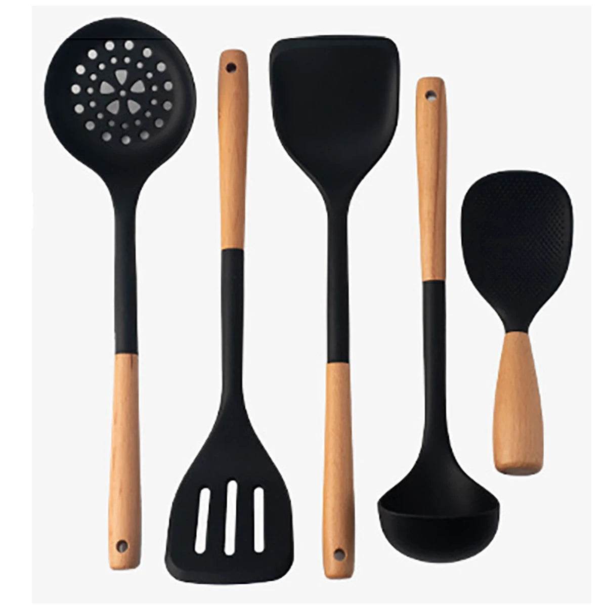 Conjunto de Utensílios de Cozinha em Silicone com 5 Peças - Haustter - Haustter