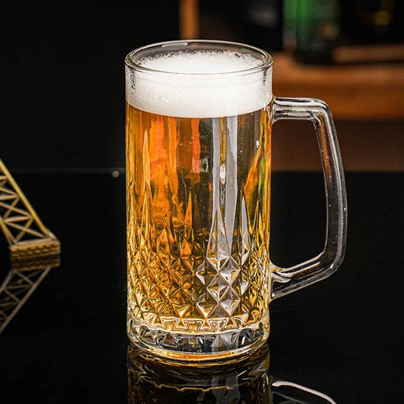Copo de Cerveja 550ml com Base Grossa e Corte em Diamante - Haustter - Haustter