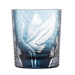 Copo de Vidro Artesanal Japonês Edo Chisel Garça - Haustter - Haustter
