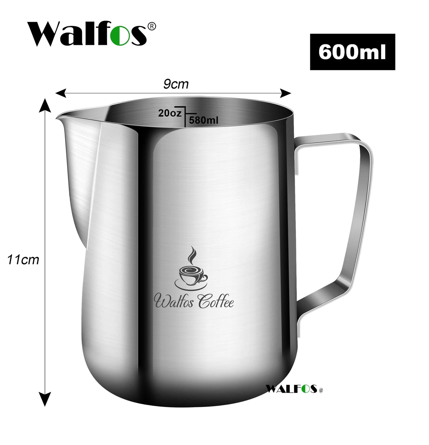 Jarro de Leite para Café Walfos de Aço Inox - Haustter