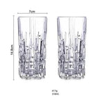 Copo de Vidro com Design Geométrico para Whisky ou Água - Haustter - Haustter