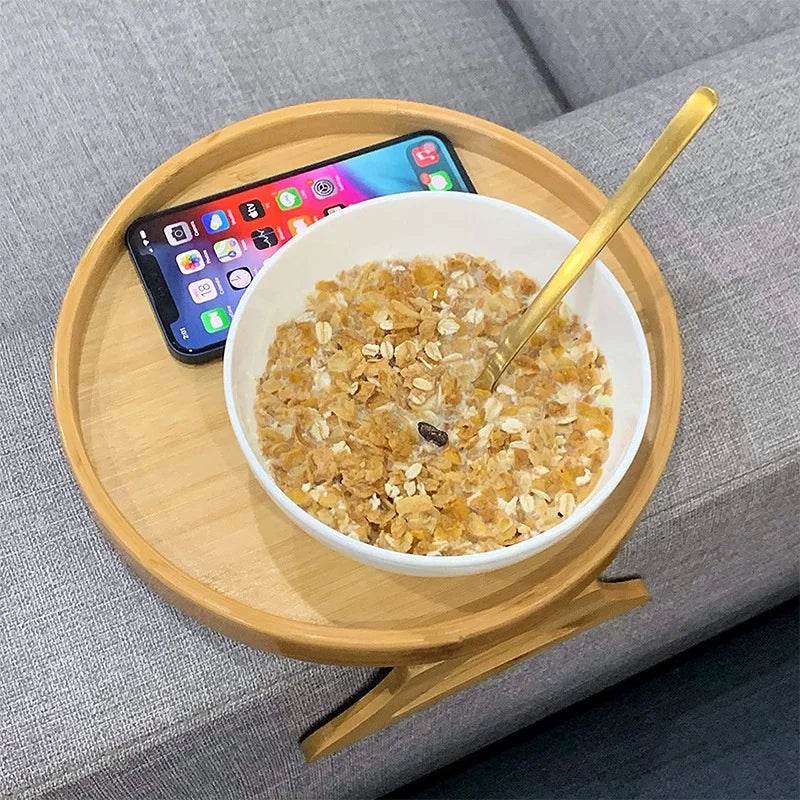 Bandeja de Bambu para Braço de Sofá - Haustter - Haustter