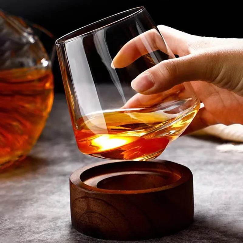 Copo Rotativo de Vidro 530ml para Whisky e Drinks - Haustter - Haustter