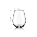 Conjunto de 2 Copos Transparentes 375ml com Formato Oval - Haustter - Haustter