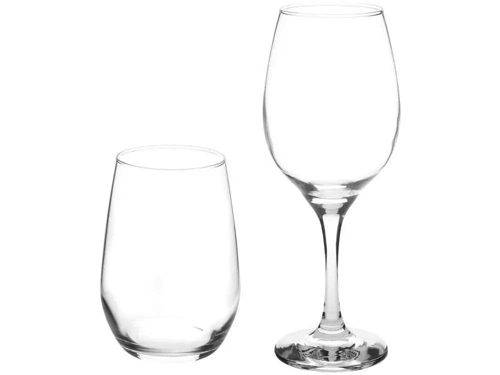 Jogo de Taças e Copos Barone 8 Peças - Elegância Multiuso para Drinks e Vinhos | Haustter - Haustter