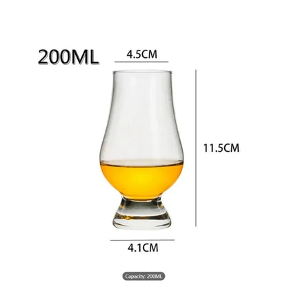 6 Copos de Vidro para Whiskey, Licor, Conjunto de 200ml - Haustter