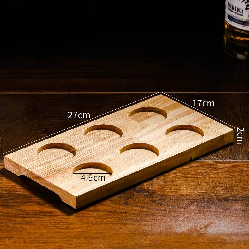 Copos de Whisky Ovalados com Bandeja de Madeira - Haustter - Haustter