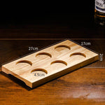 Copos de Whisky Ovalados com Bandeja de Madeira - Haustter - Haustter