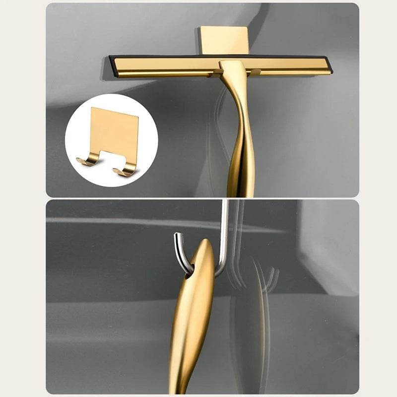 Mini Rodo em Aço Inoxidável Dourado e Silicone- Haustter - Haustter