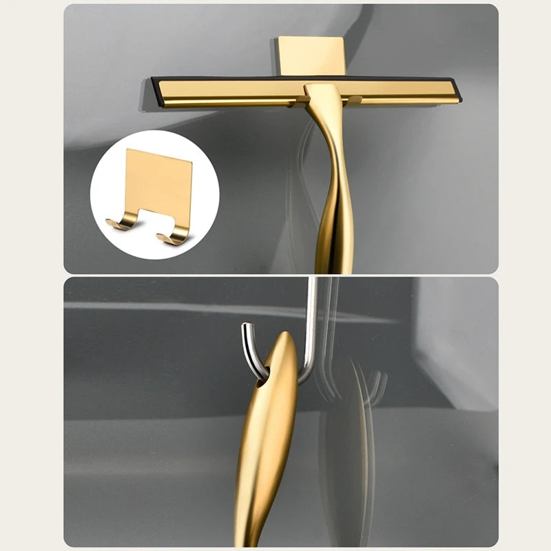 Mini Rodo em Aço Inoxidável Dourado e Silicone- Haustter