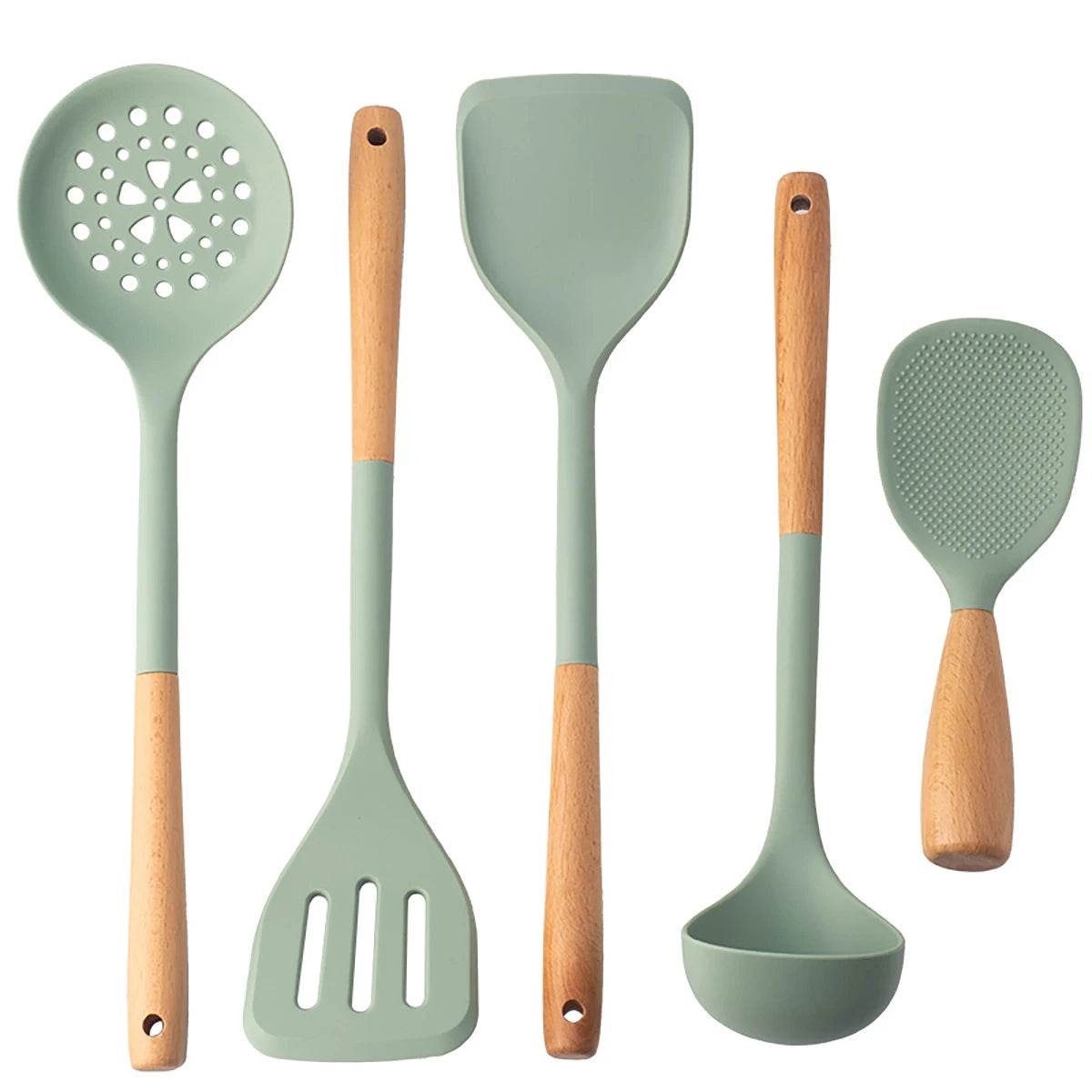 Conjunto de Utensílios de Cozinha em Silicone com 5 Peças - Haustter - Haustter