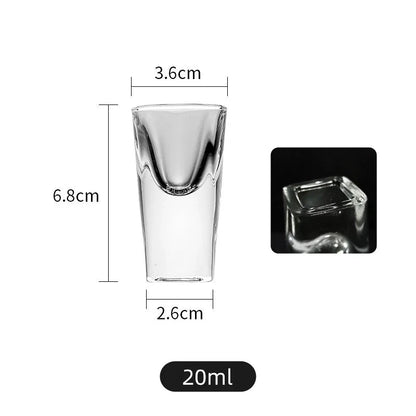 Conjunto de Copos Pequenos para Shot 20ml com Fundo Quadrado - Haustter