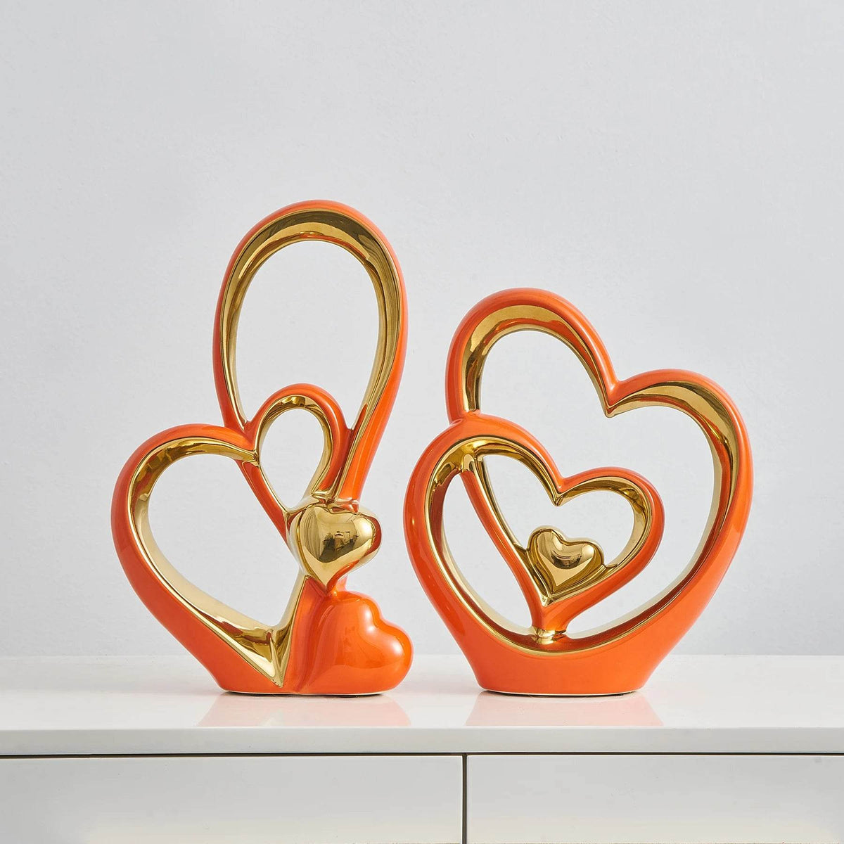 Escultura Amor Entrelaçado de Cerâmica - Haustter - Haustter