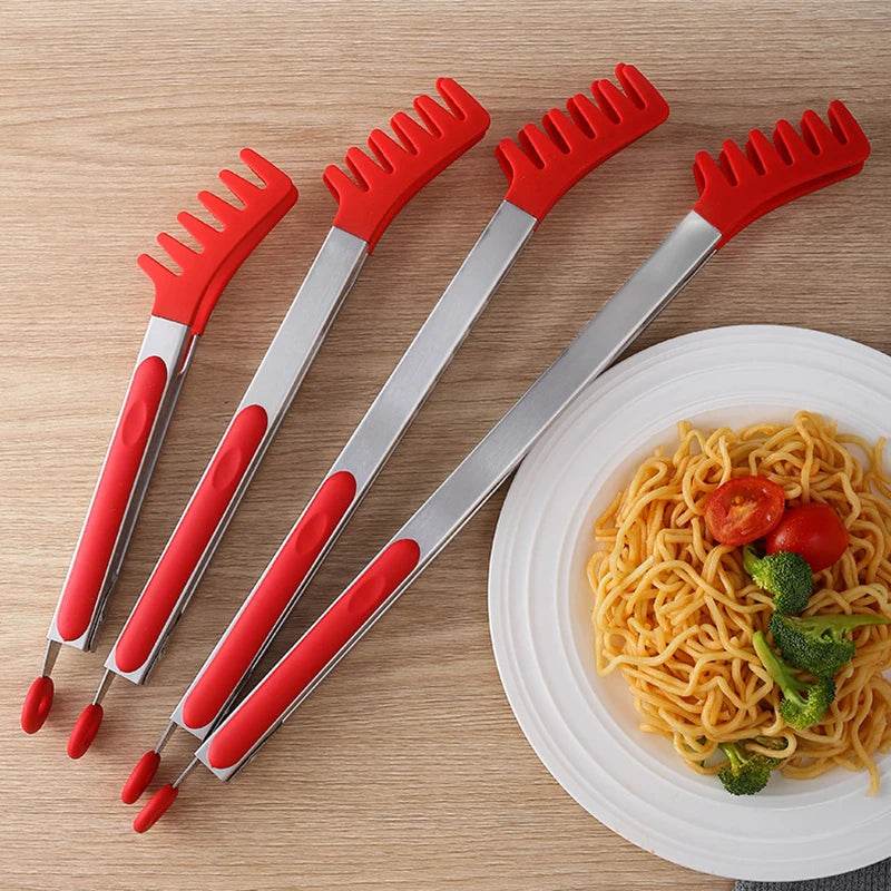 Pinça de Silicone e Inox Pegador para Alimentos - Haustter - Haustter