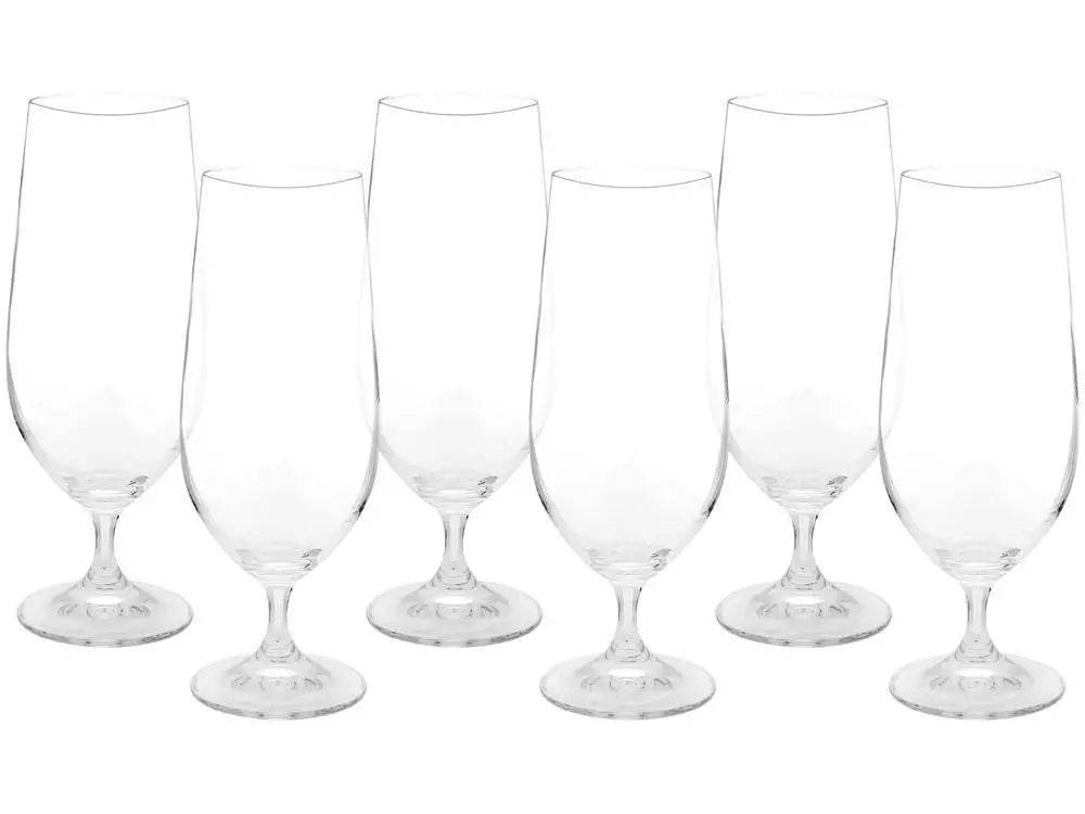 Jogo de Taças para Cerveja 6 Peças 380ml - Cristal Ecológico | Haustter - Haustter