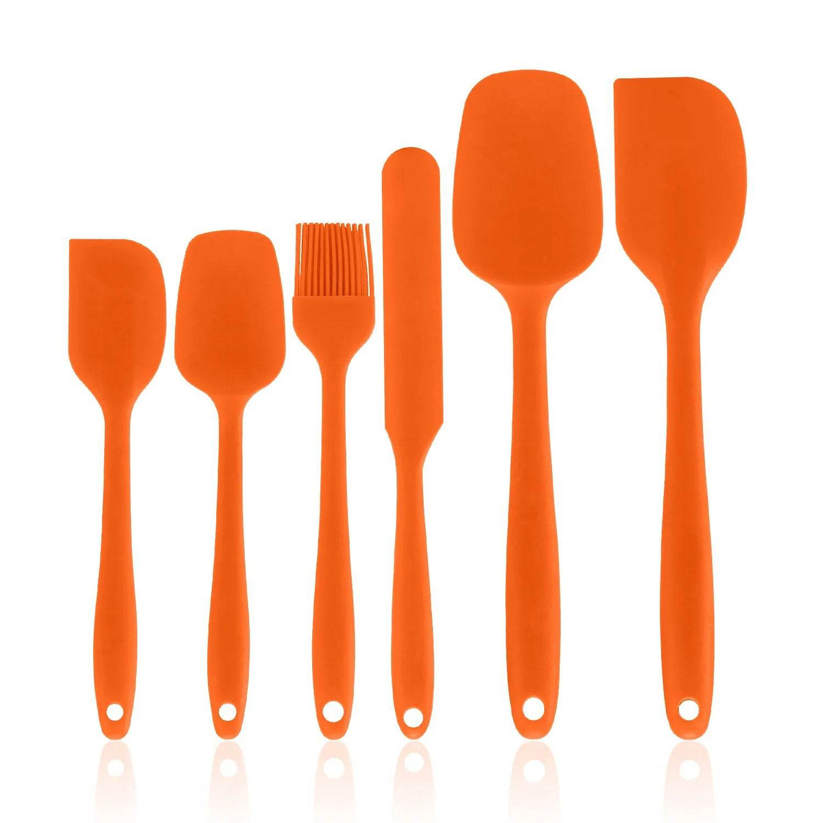 5 Espátulas de Silicone e 1 Pincel, conjunto - Haustter - Haustter