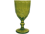 Jogo de Taças Empire Lace 6 Peças 330ml - Verde Jade e Rendado Elegante | Haustter - Haustter