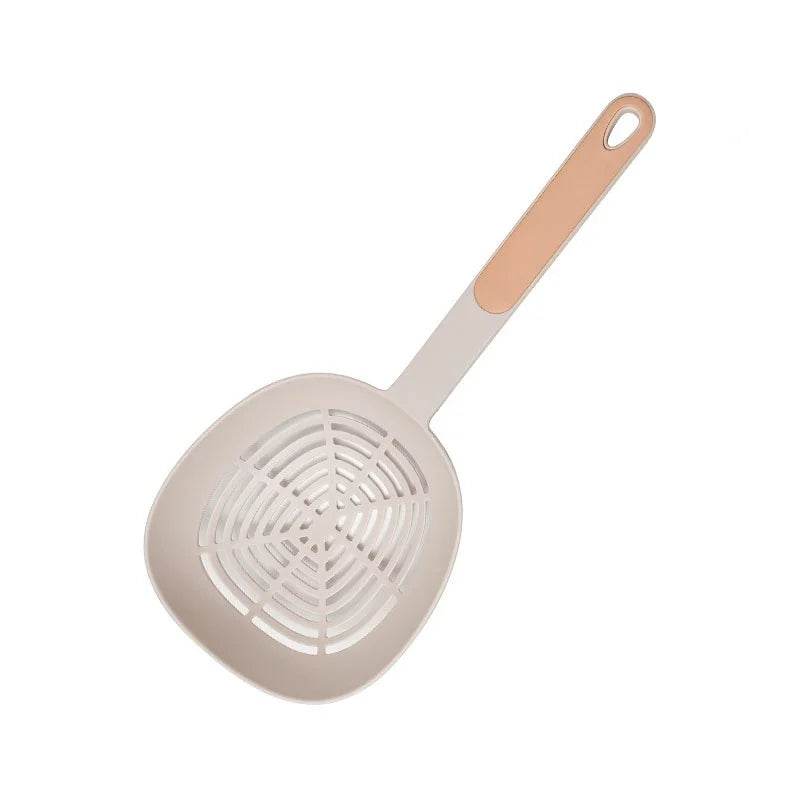 Escorredor de Cozinha Japonês Grande, Colher Resistente ao Calor com Cabo Longo para Macarrão, Bolinhos e Legumes - Haustter - Haustter