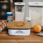 Recipiente para Manteiga com Tampa de Bambu - Haustter - Haustter
