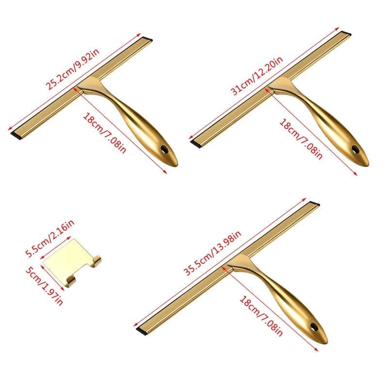 Mini Rodo em Aço Inoxidável Dourado e Silicone- Haustter - Haustter