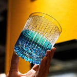 Copo de Whisky Japanese Edo Kiriko Stellar Pulse, Gravado à Mão, com Caixa de Madeira - Haustter - Haustter