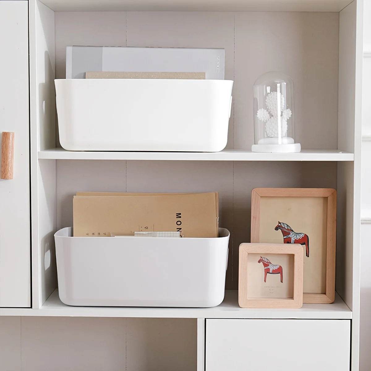 Caixa de Armazenamento de Plástico para Mesa - Haustter - Haustter