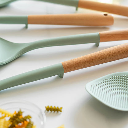 Conjunto de Utensílios de Cozinha em Silicone com 5 Peças - Haustter