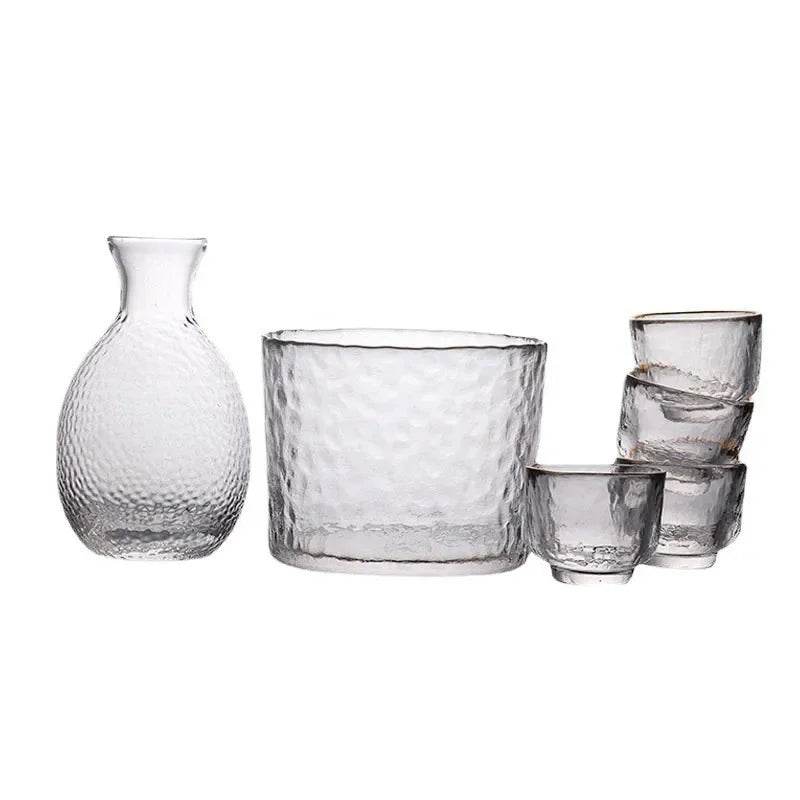 Conjunto de Shot Martelados Japonês com Decantador e Balde de Gelo - Haustter - Haustter