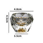 Copo Crystal Nobre 50ml – Talhado como Diamante e Fragmentos Dourados | Haustter - Haustter