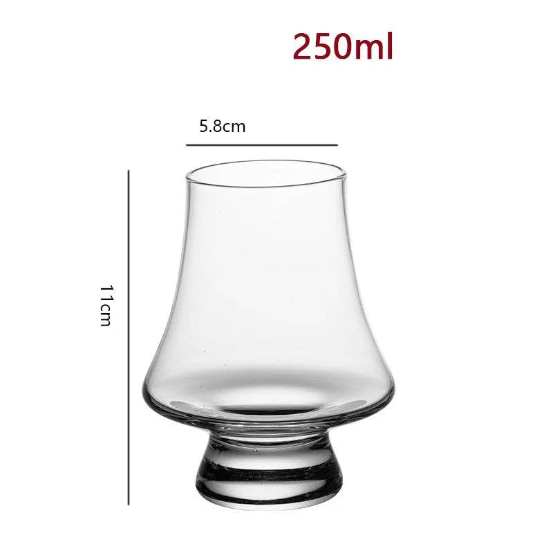 2/4/6 pçs copo de uísque de vidro cristal conjunto de 250ml claro sem chumbo copos para beber escocês licor barware cerveja espíritos vinho glasse - Haustter