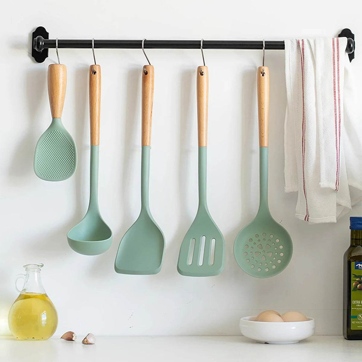 Conjunto de Utensílios de Cozinha em Silicone com 5 Peças - Haustter - Haustter
