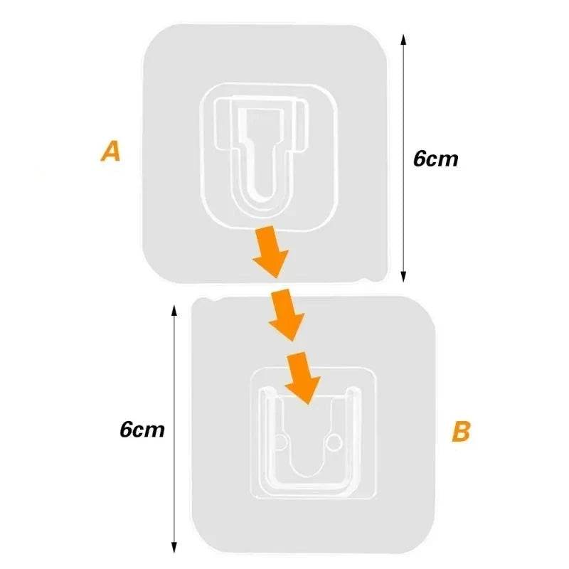 Gancho Adesivo Dupla Face para Parede - Haustter - Haustter