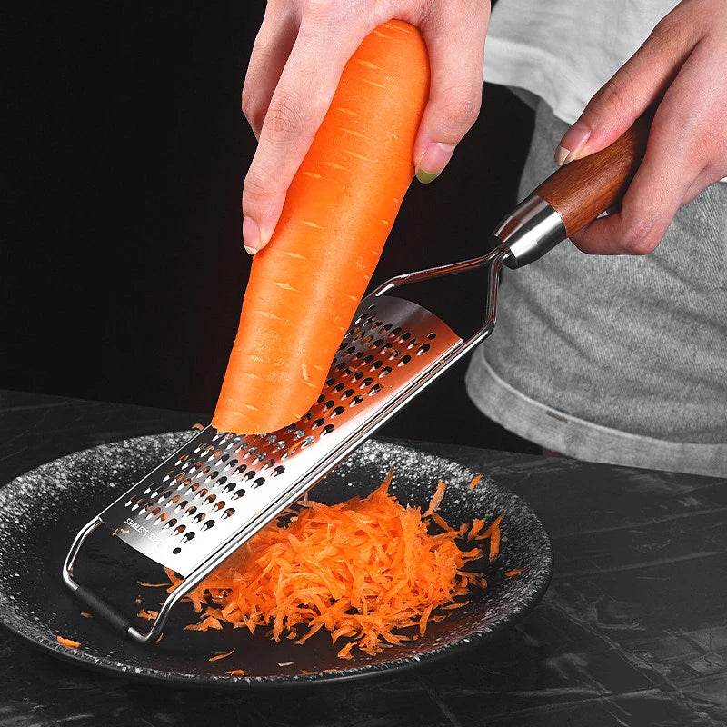 Ralador Manual de Aço Inox com Cabo de Madeira - Haustter - Haustter