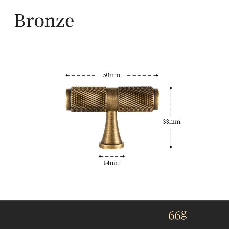 Puxador de Bronze com Padrão Diamante - Haustter - Haustter