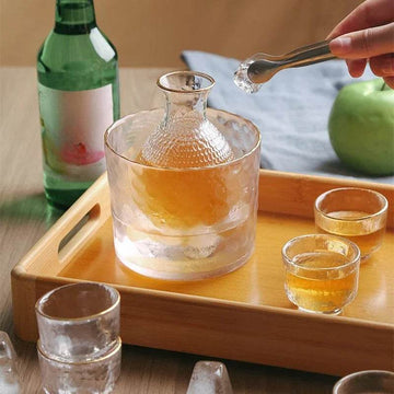 Conjunto de Shot Martelados Japonês com Decantador e Balde de Gelo - Haustter - Haustter