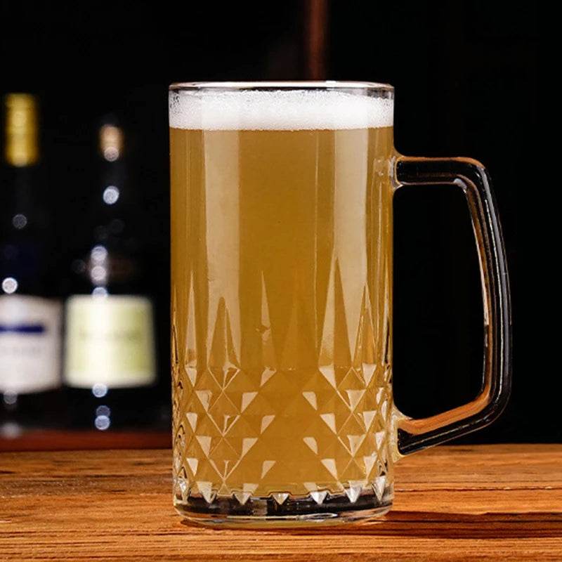 Copo de Cerveja 550ml com Base Grossa e Corte em Diamante - Haustter - Haustter