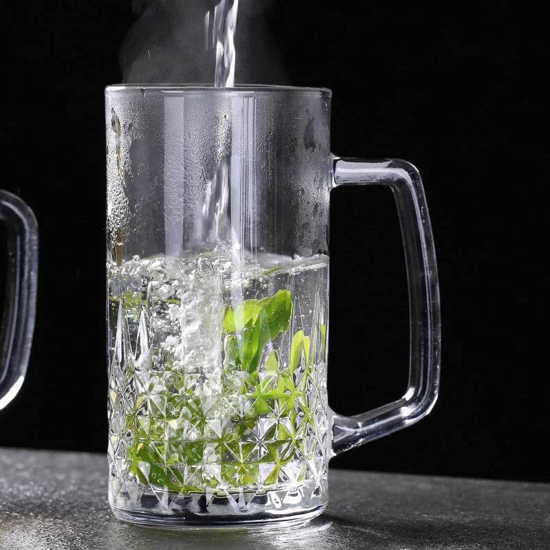 Copo de Cerveja 550ml com Base Grossa e Corte em Diamante - Haustter - Haustter
