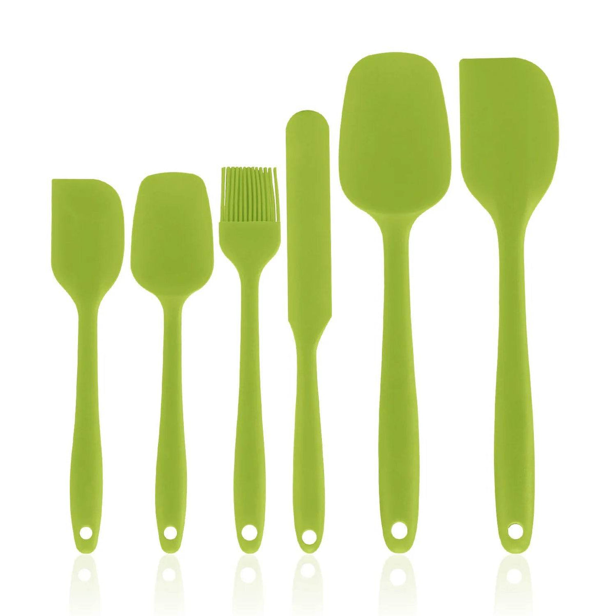 5 Espátulas de Silicone e 1 Pincel, conjunto - Haustter - Haustter