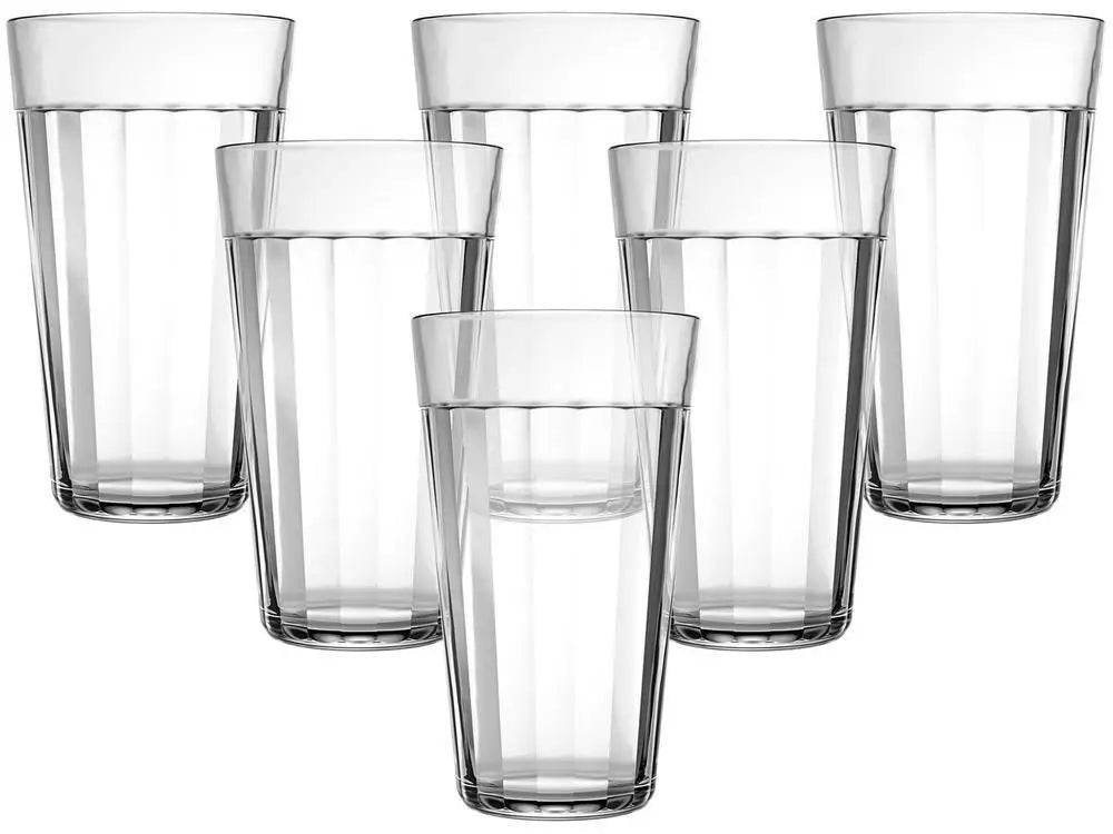 Jogo de Copos Americano Long Drink 6 Peças 450ml - Design Clássico e Cristalino | Haustter - Haustter