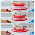 Tampa Dobrável de Silicone para Micro-ondas 2 em 1 - Haustter - Haustter