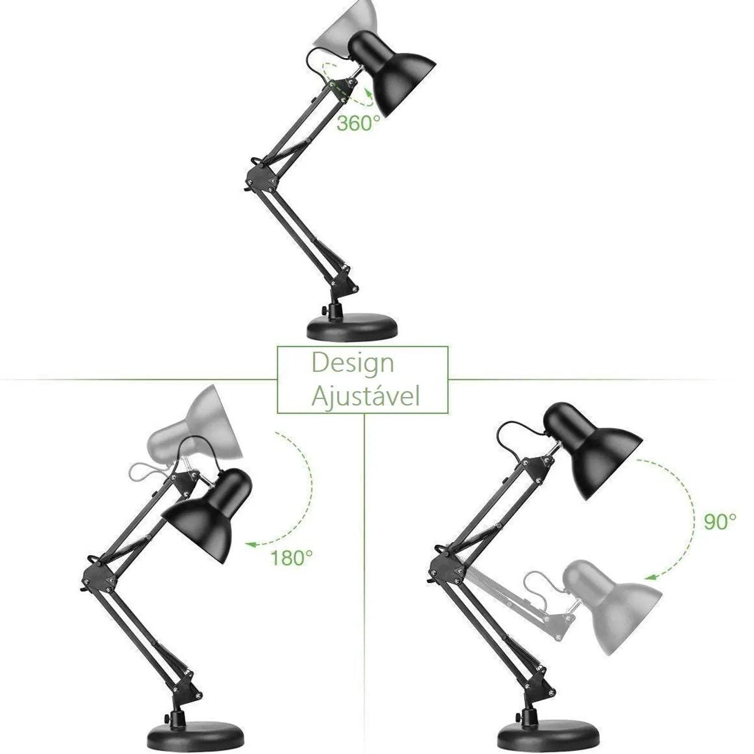 Luminária de Mesa Articulada Estilo Pixar, Ideal para Leitura e Decoração - Haustter - Haustter