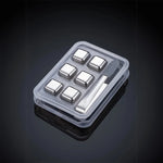 Cubos de Gelo de Aço Inoxidável Dourado e Prateado para Drinks sem Diluição | Haustter