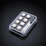 Cubos de Gelo de Aço Inoxidável Dourado e Prateado para Drinks sem Diluição | Haustter