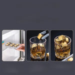 Cubos de Gelo de Aço Inoxidável Dourado e Prateado para Drinks sem Diluição | Haustter