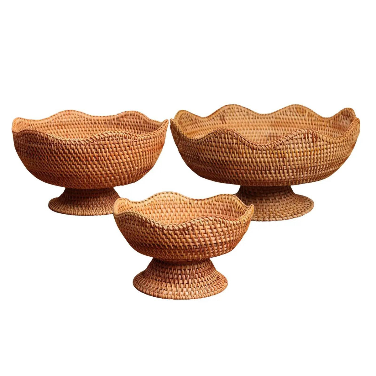 Bandeja de Rattan para Frutas e Lanches - Haustter - Haustter
