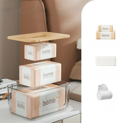 Caixa de Lenços de Papel Multifuncional para Mesa - Haustter