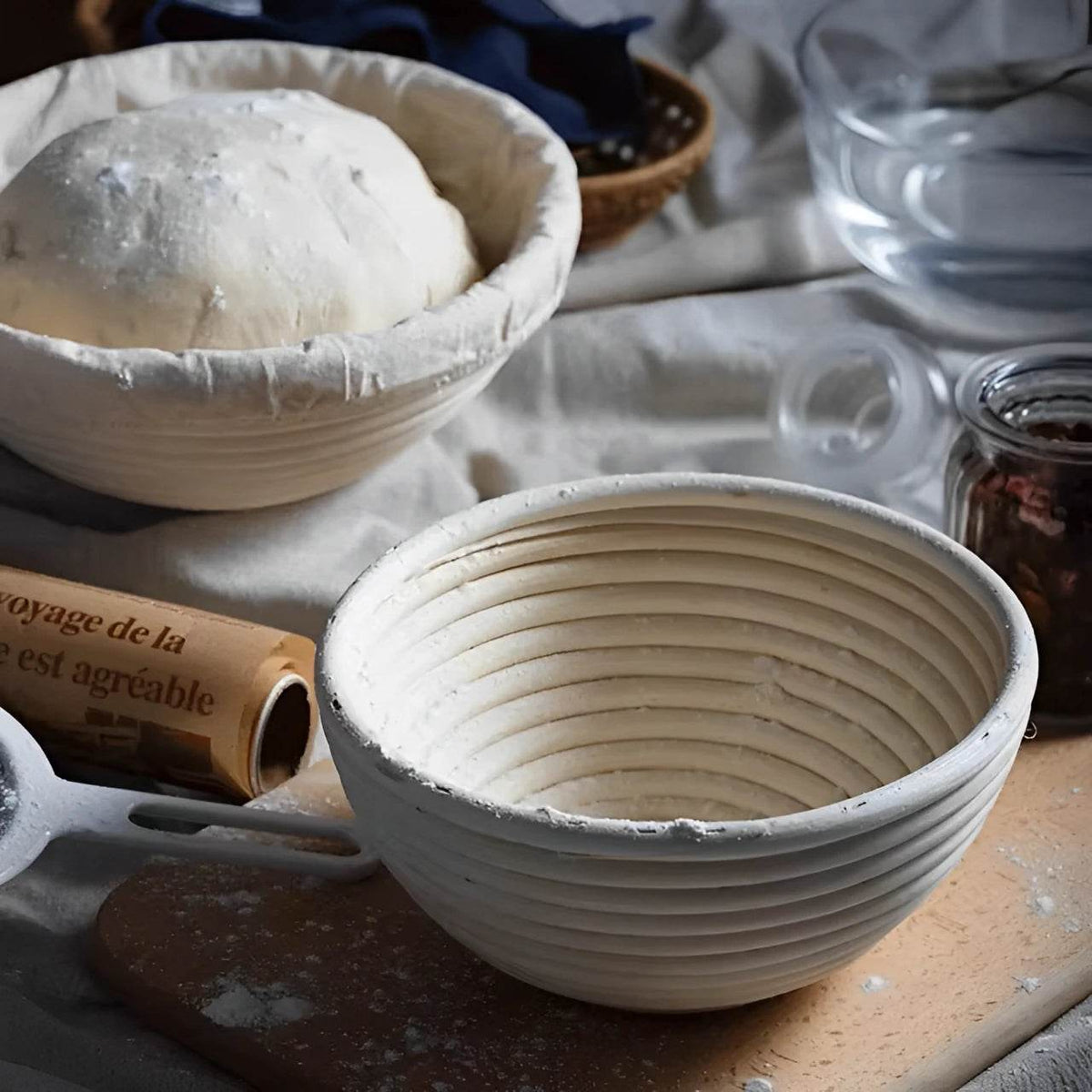 Cesta de Fermentação em Rattan Natural Walfos para Pães - Haustter - Haustter