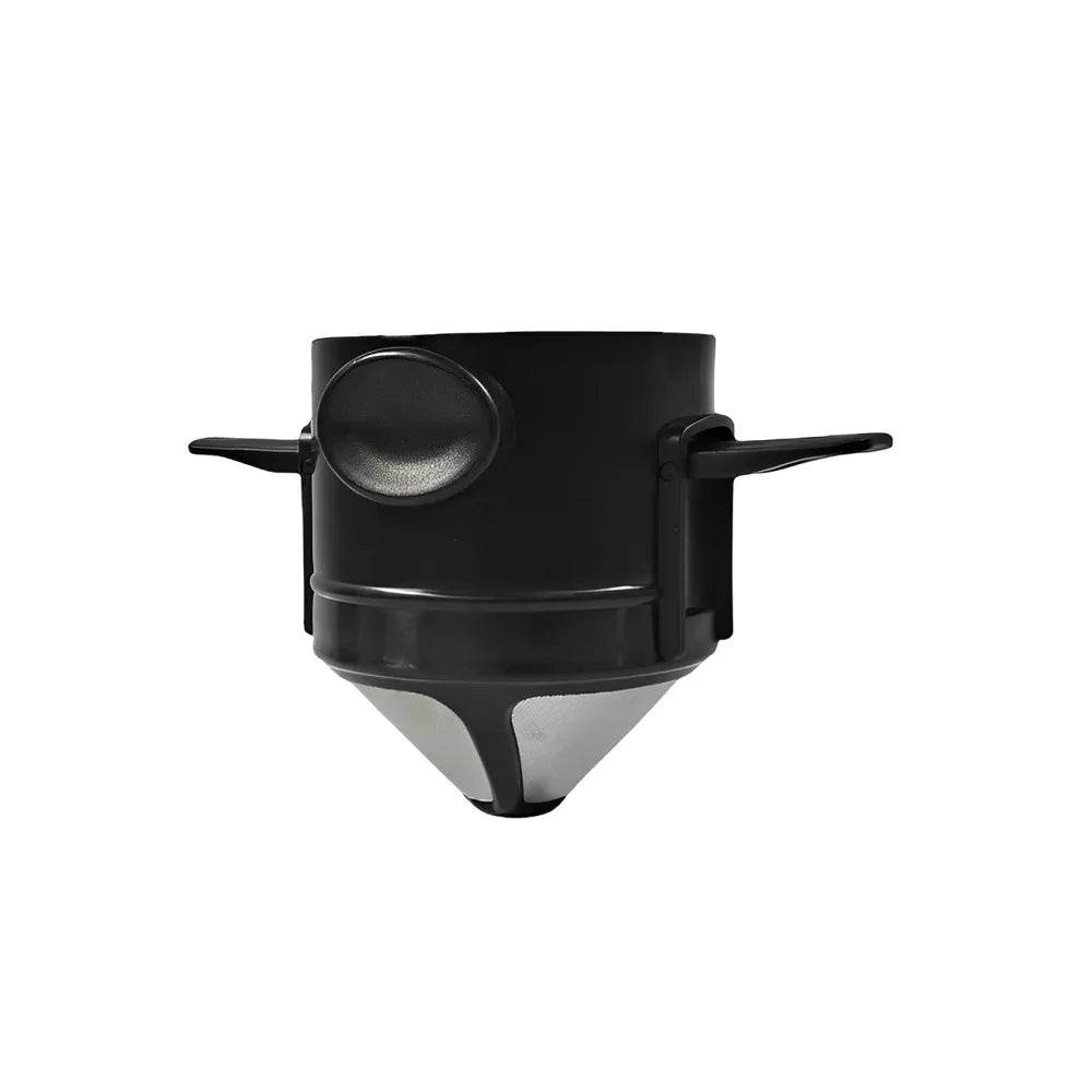 Coador de Café Portátil Dobrável, Filtro de Aço Inoxidável, Cafeteira Reutilizável, Mini Coador de Café Dobrável e Sem Papel - Haustter